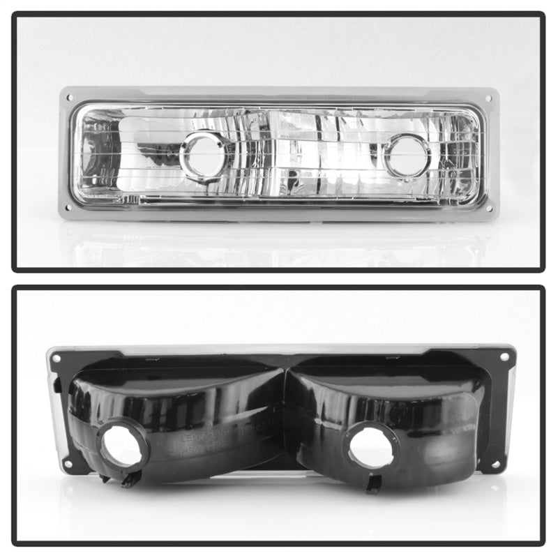 Load image into Gallery viewer, Xtune Chevy Suburban 94-98 Headlights w/ Corner &amp; Parking Lights 8pcs Chrome HD-JH-CCK88-AM-C-SET
