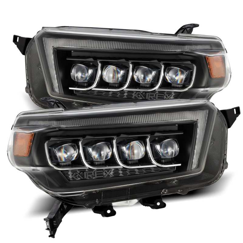 Load image into Gallery viewer, AlphaRex 10-13 Toyota 4Runner NOVA LED Projector Headlights Plank Style Black w/Seq Signal/DRL
