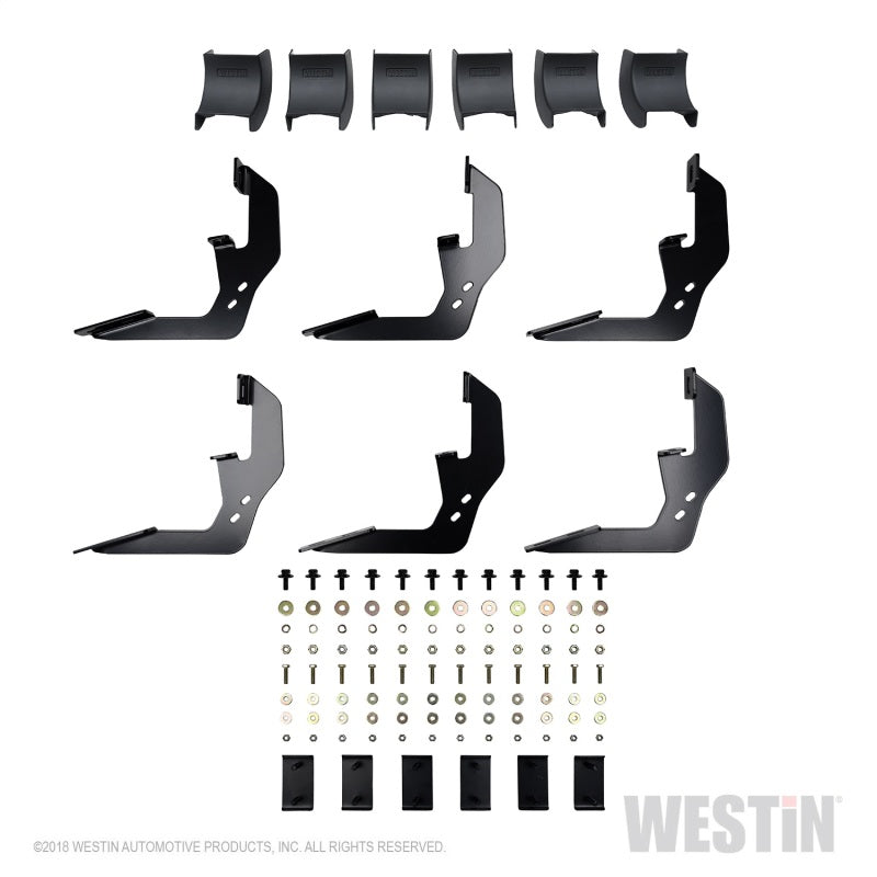 Load image into Gallery viewer, Westin 2019 Chevrolet Silverado/Sierra 1500 Crew Cab R5 Nerf Step Bars - Black

