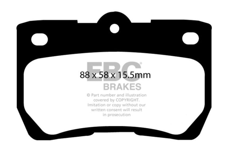 Load image into Gallery viewer, EBC 06-07 Lexus GS300 3.0 Redstuff Rear Brake Pads

