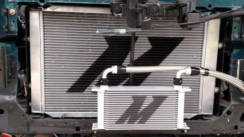 Load image into Gallery viewer, Mishimoto Universal 10 Row Oil Cooler Kit (Metal Braided Lines)
