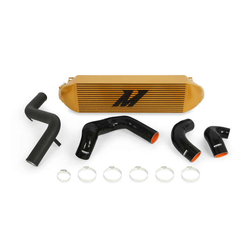 Load image into Gallery viewer, Mishimoto 2013+ Ford Focus ST Gold Intercooler w/ Black Pipes
