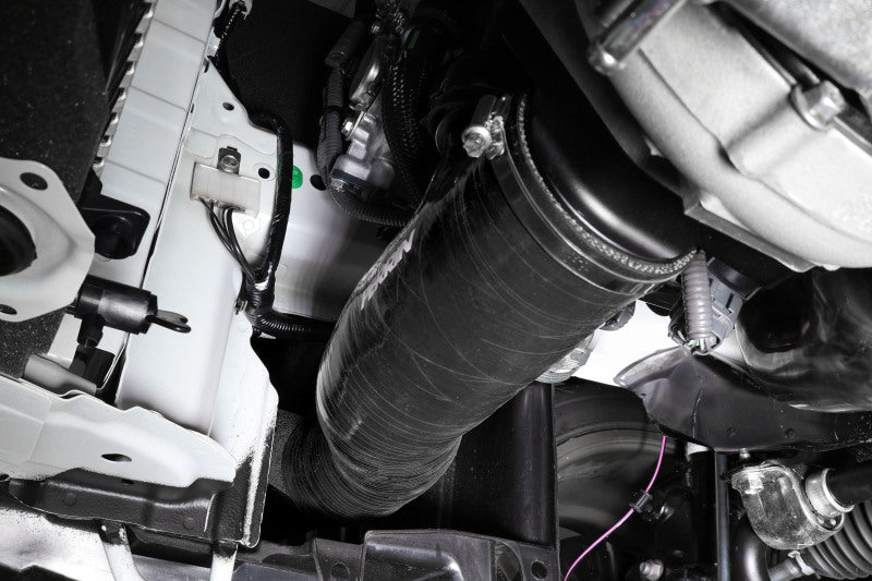 Load image into Gallery viewer, Perrin 2022+ Subaru WRX Black 3in Turbo Inlet Hose w/ Nozzle
