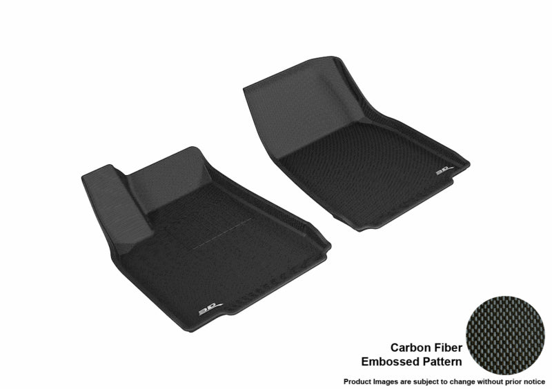 Load image into Gallery viewer, 3D MAXpider 2016-2020 Tesla Model X Kagu 1st Row Floormat - Black
