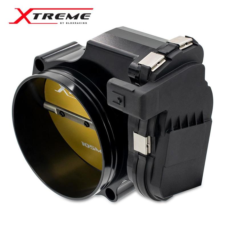 Load image into Gallery viewer, BLOX Racing 2015+ Dodge Hellcat / Jeep Trackhawk 6.2L 105mm Electronic Billet Throttle Body - Black
