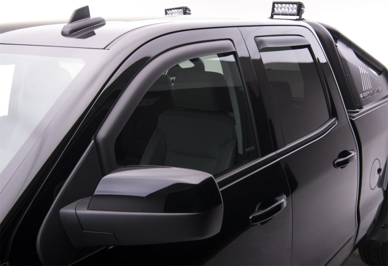 Load image into Gallery viewer, EGR 14+ Chev Silverado/GMC Sierra Crw Cab In-Channel Window Visors - Set of 4 - Matte (571775)
