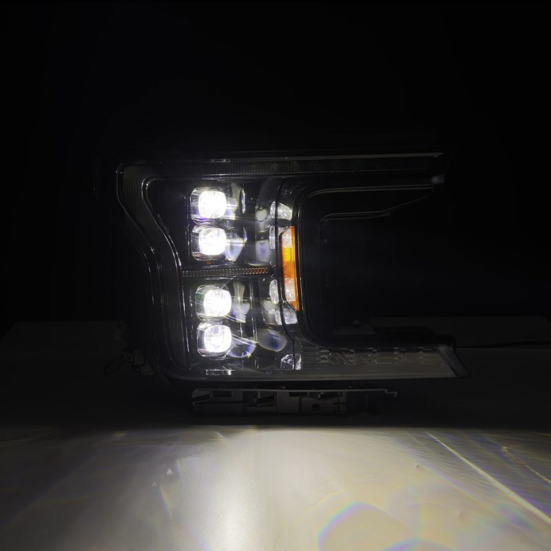 Load image into Gallery viewer, AlphaRex 18-20 Ford F-150 NOVA LED Proj Headlight Alpha Blk (14th Gen G2 Style)
