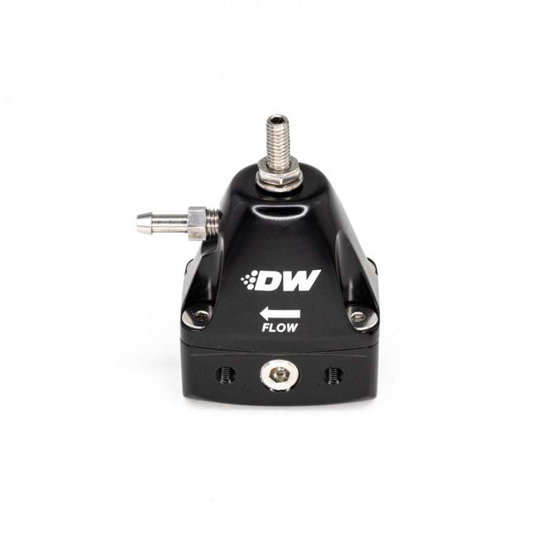Load image into Gallery viewer, DeatschWerks DWR1000iL In-Line Adjustable Fuel Pressure Regulator - Black
