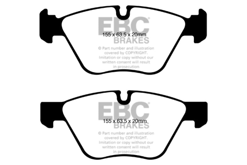 Load image into Gallery viewer, EBC 08-10 BMW 128 3.0 Yellowstuff Front Brake Pads
