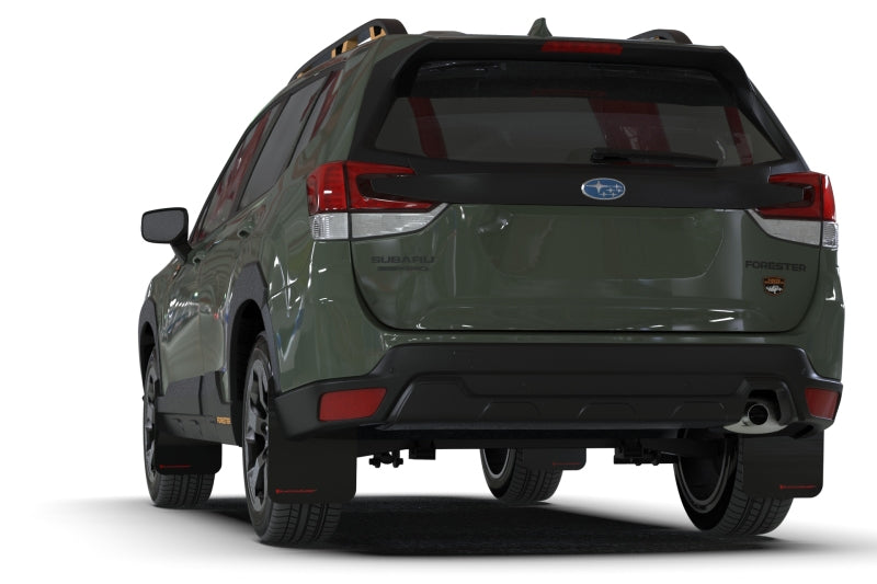 Load image into Gallery viewer, Rally Armor 2022 Subaru Forester (Incl. Wilderness) Black UR Mud Flap w/ Wild Orange Logo
