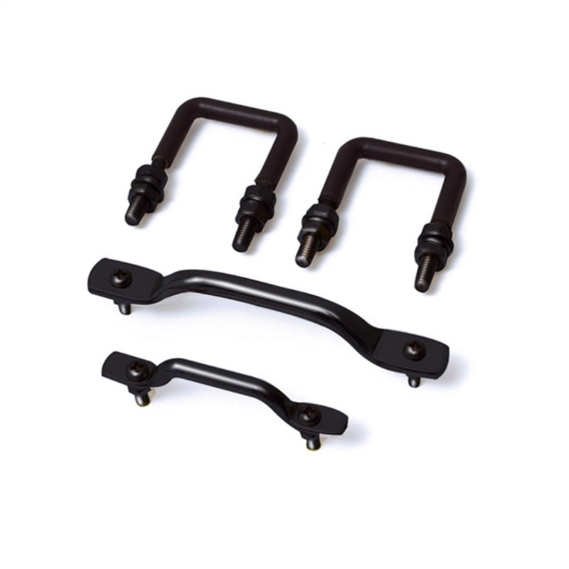 Load image into Gallery viewer, Rugged Ridge Windshield Tie Down Kit Black 55-95 Jeep CJ / Jeep Wrangler
