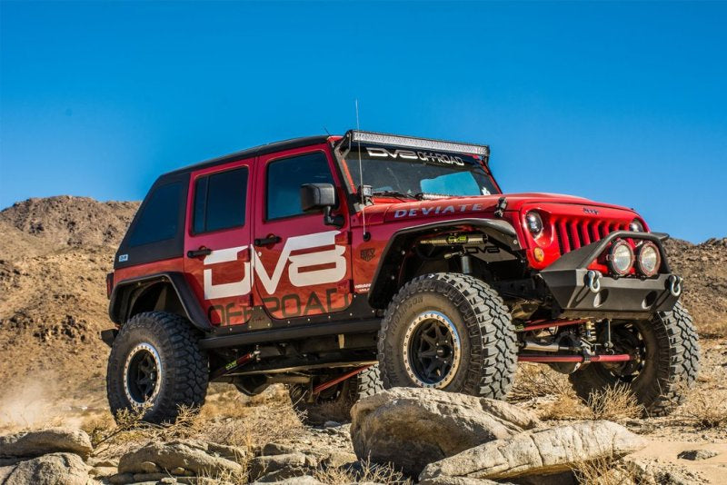 Load image into Gallery viewer, DV8 Offroad 07-18 Jeep Wrangler JK Front &amp; Rear Flat Tube Fenders
