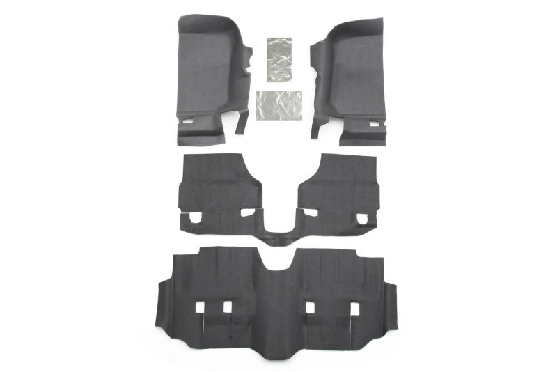 Load image into Gallery viewer, BedRug 07-16 Jeep JK Unlimited 4Dr Front 4pc BedTred Floor Kit (Incl Heat Shields)
