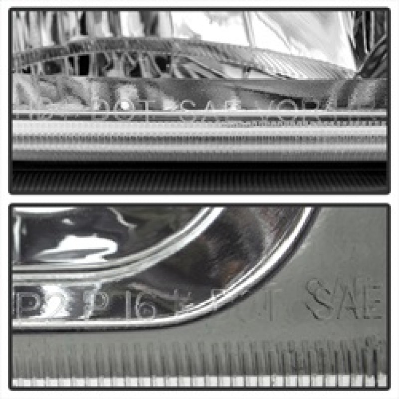 Load image into Gallery viewer, Xtune Chevy Silverado 2500HD 03-06 Crystal Headlights w/ Bumper Lights Chrome HD-JH-CSIL03-AM-C-SET
