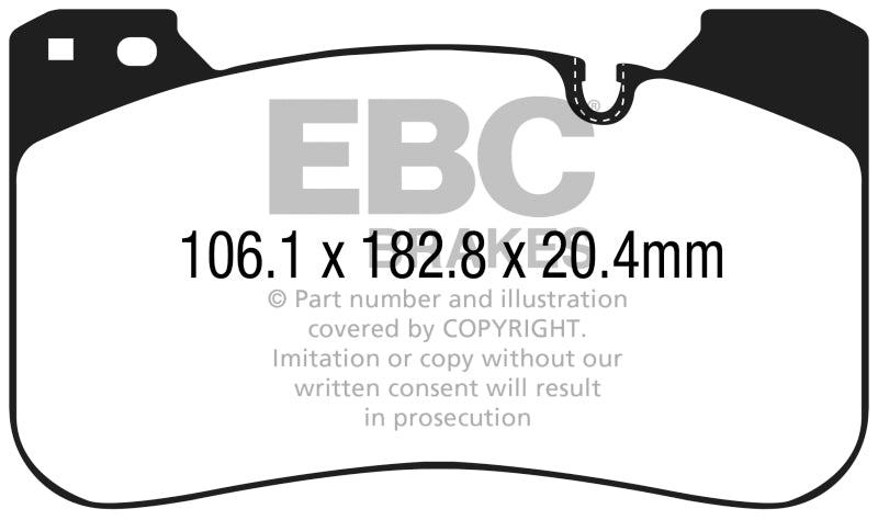 Load image into Gallery viewer, EBC 2018+ BMW M5 4.4TT (F90) Redstuff Front Brake Pads
