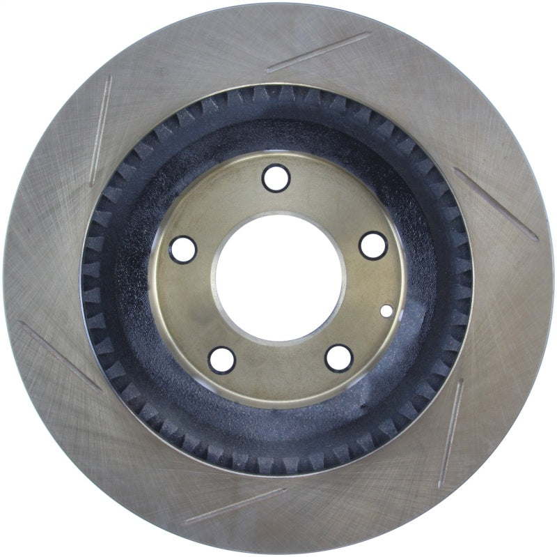 Load image into Gallery viewer, StopTech Power Slot 93-95 Mazda RX-7 SportStop Slotted Rear Left Rotor
