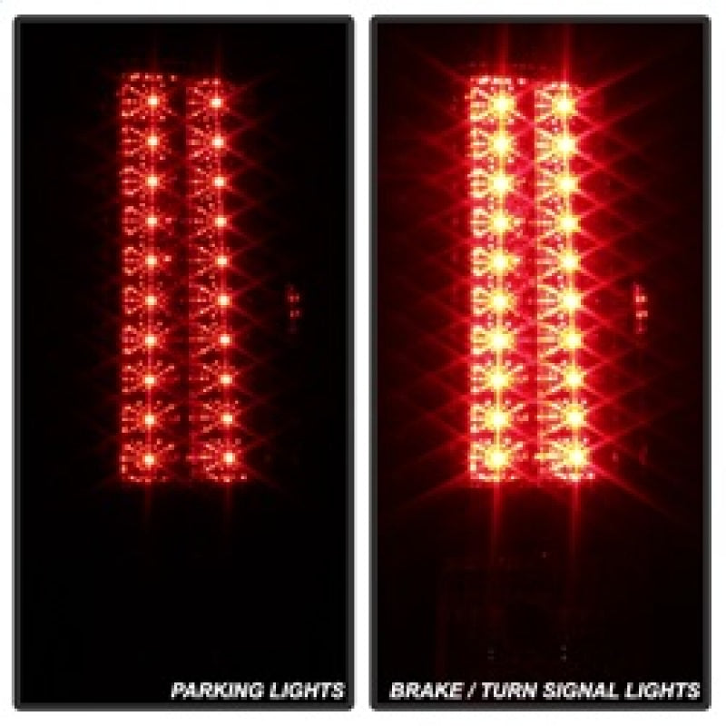 Load image into Gallery viewer, Spyder GMC Sierra 07-13 (Not 3500 Dually 4 Rear Wheels)LED Tail Lights Blk Smke ALT-YD-GS07-LED-BSM
