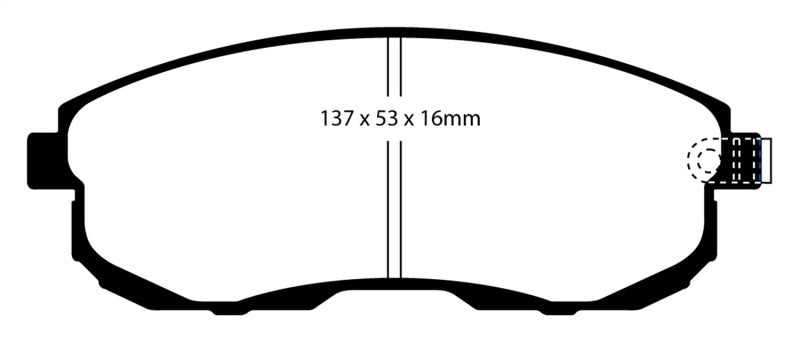 Load image into Gallery viewer, EBC 02-03 Infiniti G20 2.0 Yellowstuff Front Brake Pads

