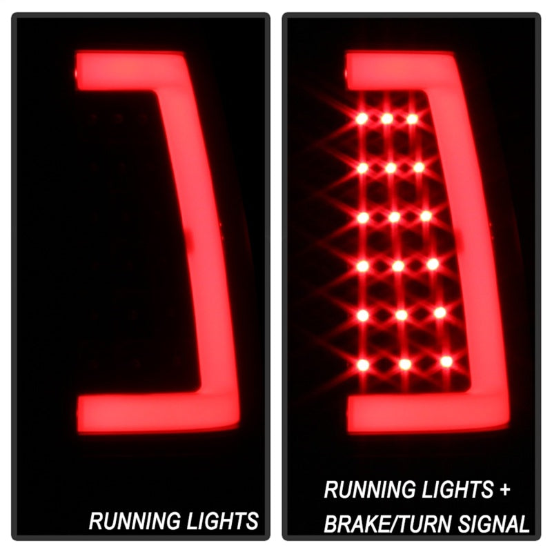 Load image into Gallery viewer, xTune Chevy Silverado 1500/2500/3500 99-02 Version 3 Tail Lights Black Smoke ALT-ON-CS99V3-LBLED-BSM
