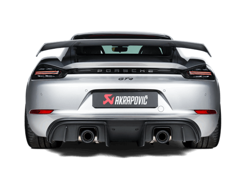 Load image into Gallery viewer, Akrapovic 2020+ Porsche Cayman GT4 (718) Slip-On Race Line (Titanium) (Req Tips / Option 2)
