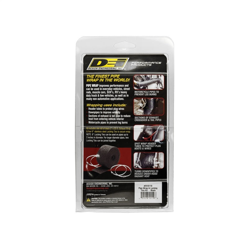 Load image into Gallery viewer, DEI Exhaust Wrap Kit - Pipe Wrap and Locking Tie - Black
