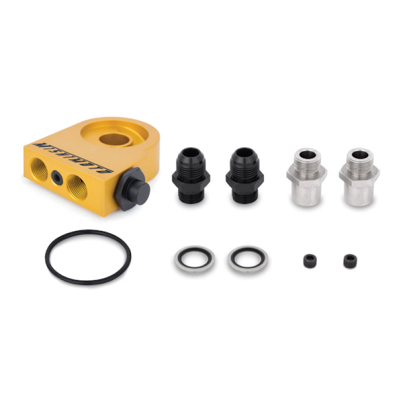 Load image into Gallery viewer, Mishimoto Universal Thermostatic 25 Row Oil Cooler Kit (Black Cooler)

