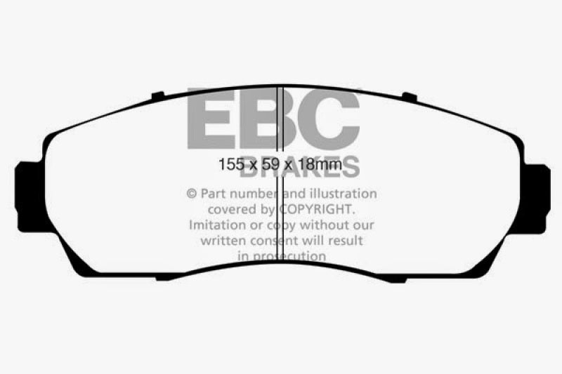 Load image into Gallery viewer, EBC 07-09 Acura RDX 2.3 Turbo Ultimax2 Front Brake Pads
