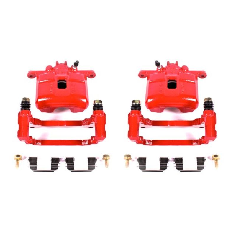 Load image into Gallery viewer, Power Stop 02-06 Acura RSX Front Red Calipers w/Brackets - Pair
