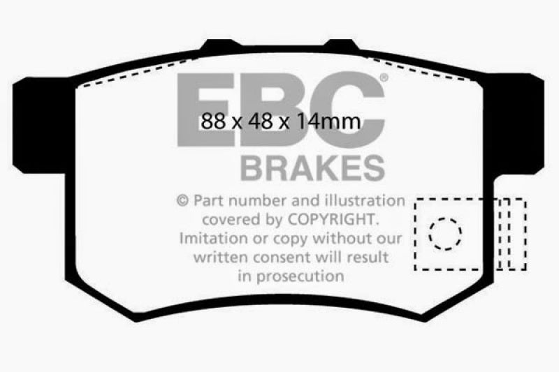 Load image into Gallery viewer, EBC 01-03 Acura CL 3.2 Redstuff Rear Brake Pads
