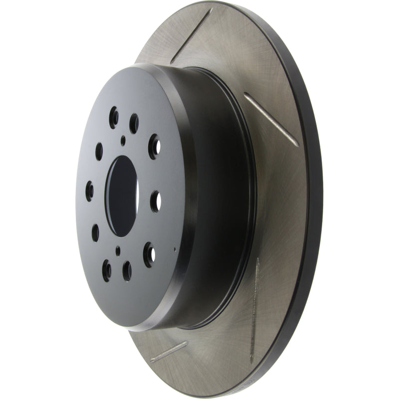 Load image into Gallery viewer, StopTech Power Slot 00-05 Lexus IS300 Rear Right SportStop Slotted Rotor
