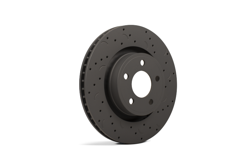 Load image into Gallery viewer, Hawk Talon 2012 Buick Regal Brembo Calipers Drilled and Slotted Front Brake Rotor Set
