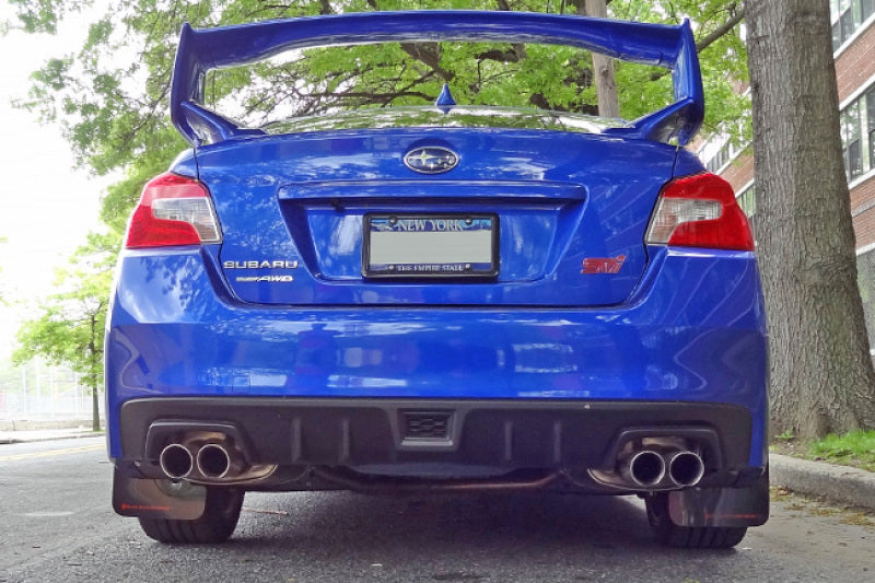 Load image into Gallery viewer, Rally Armor 15-21 Subaru WRX/STI (Sedan ONLY) White UR Mud Flap w/ Red Logo
