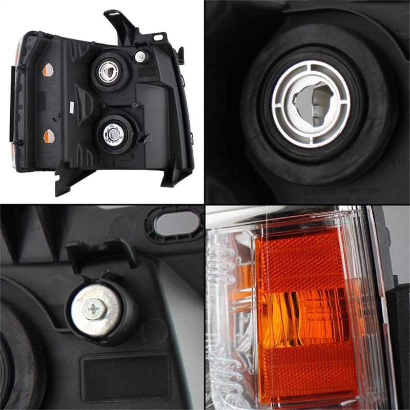 Load image into Gallery viewer, Xtune Chevy Silverado 07-13 Crystal Headlights Chrome HD-JH-CS07-AM-C
