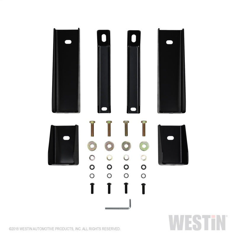 Load image into Gallery viewer, Westin 2019 Chevrolet Silverado/Sierra 1500 Crew Cab E-Series 3 Nerf Step Bars - Black
