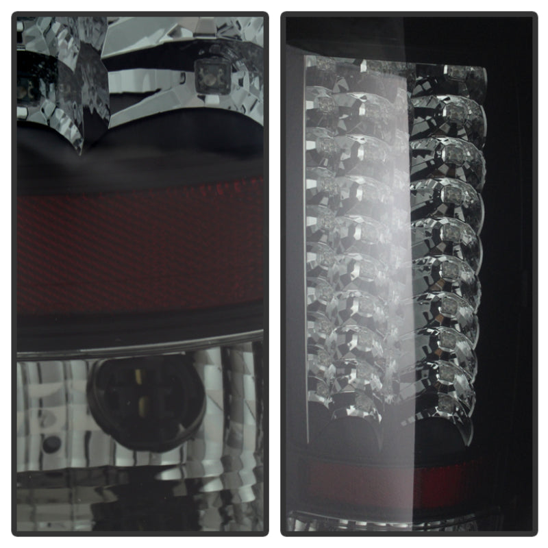 Load image into Gallery viewer, Spyder GMC Sierra 07-13 (Not 3500 Dually 4 Rear Wheels)LED Tail Lights Blk Smke ALT-YD-GS07-LED-BSM
