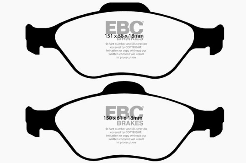 Load image into Gallery viewer, EBC 08+ Lotus 2-Eleven 1.8 Supercharged Greenstuff Front Brake Pads
