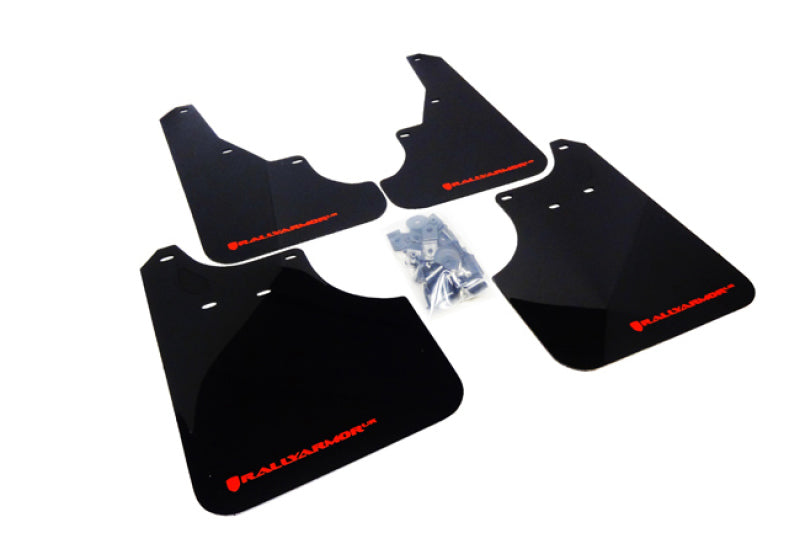 Load image into Gallery viewer, Rally Armor 09-13 Subaru Forester Black UR Mud Flap w/ Red Logo
