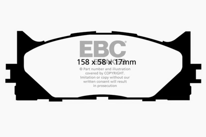 Load image into Gallery viewer, EBC 13+ Lexus ES300h 2.5 Hybrid Redstuff Front Brake Pads
