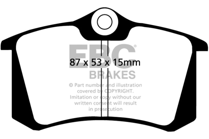 Load image into Gallery viewer, EBC 10-13 Audi A3 2.0 TD Yellowstuff Rear Brake Pads
