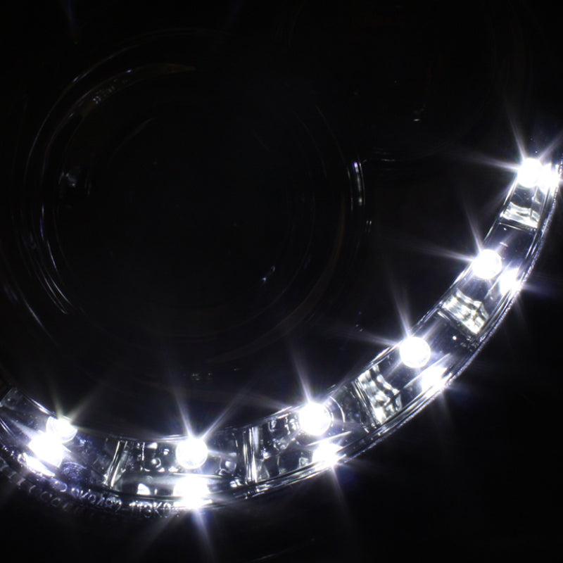 Load image into Gallery viewer, Spyder Mercedes Benz CLK 03-09 Projector Halogen Model- LED Halo DRL Chrm PRO-YD-MBCLK03-DRL-C
