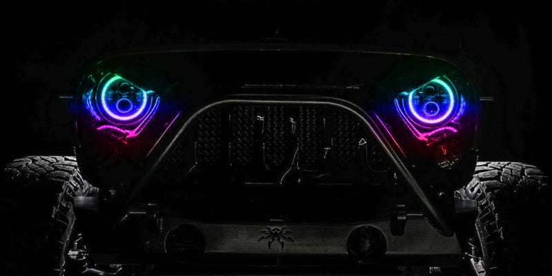 Load image into Gallery viewer, Oracle 7in High Powered LED Headlights - Black Bezel - Dynamic - Dynamic
