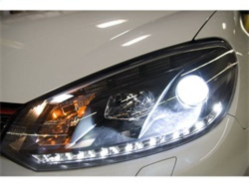 Load image into Gallery viewer, Spyder Volkswagen Golf/GTI 10-13 Projector Headlights Halogen Model- DRL Blk PRO-YD-VG10-DRL-BK
