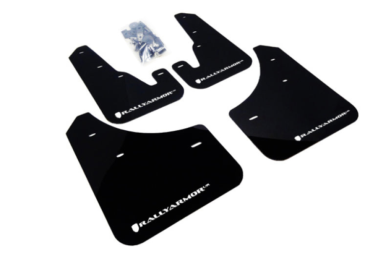 Load image into Gallery viewer, Rally Armor 04-09 Mazda3/Speed3 Black UR Mud Flap w/ White Logo
