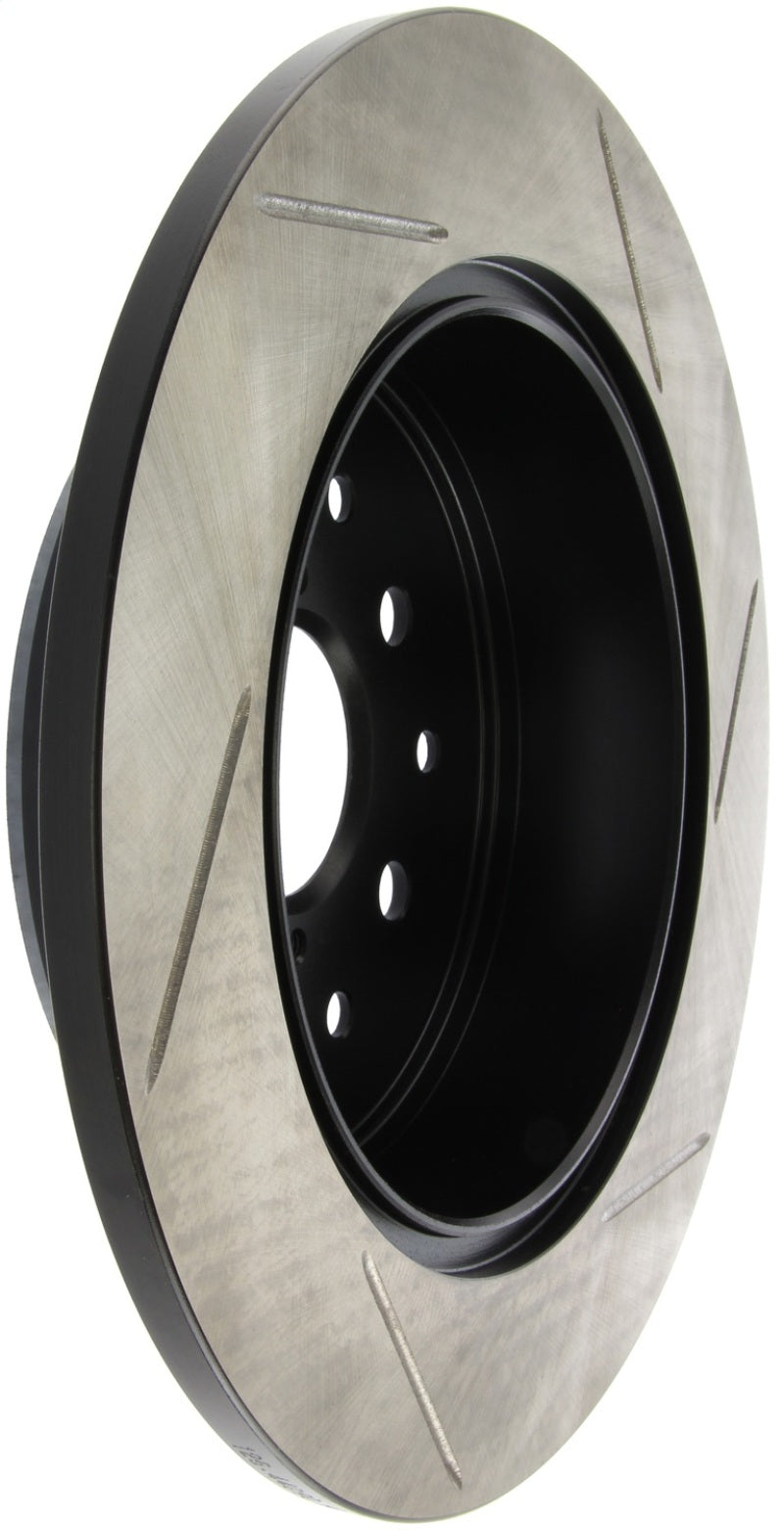 Load image into Gallery viewer, StopTech Power Slot 00-05 Lexus IS300 Rear Right SportStop Slotted Rotor

