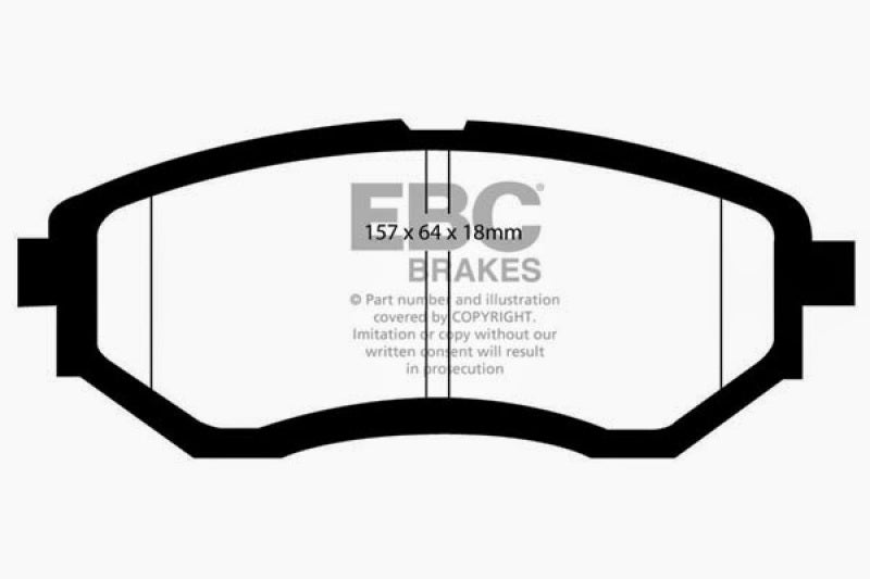 Load image into Gallery viewer, EBC 13+ Subaru Forester 2.0 Turbo Redstuff Front Brake Pads
