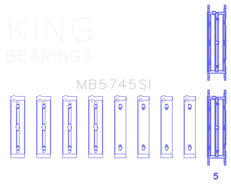 Load image into Gallery viewer, King Subaru FA/FB (Size STD) Main Bearing Set
