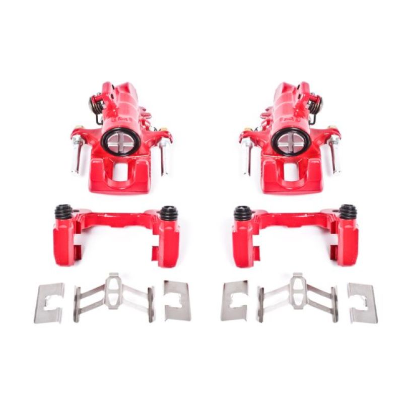 Load image into Gallery viewer, Power Stop 01-05 Acura EL Rear Red Calipers w/Brackets - Pair

