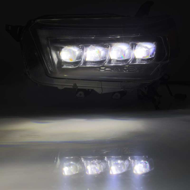 Load image into Gallery viewer, AlphaRex 10-13 Toyota 4Runner NOVA LED Projector Headlights Plank Style Black w/Seq Signal/DRL
