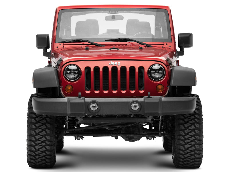 Load image into Gallery viewer, Raxiom 97-18 Jeep Wrangler TJ/JK Axial Series LED Daymaker Headlights- Black Housing (Clear Lens)
