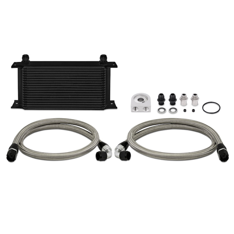 Load image into Gallery viewer, Mishimoto Universal 19 Row Oil Cooler Kit - Black
